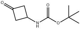 Carbamic acid, (3-oxocyclobutyl)-, 1,1-dimethylethyl ester (9CI) 구조식 이미지