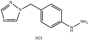 1-[(4-히드라지노페닐)메틸]-1H-1,2,4-트리아졸염산염 구조식 이미지