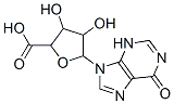3,4-dihydroxy-5-(6-oxo-3H-purin-9-yl)oxolane-2-carboxylic acid Structure