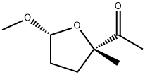 Ethanone, 1-(tetrahydro-5-methoxy-2-methyl-2-furanyl)-, cis- (9CI) Structure