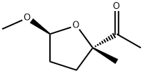에타논,1-(테트라히드로-5-메톡시-2-메틸-2-푸라닐)-,트랜스-(9CI) 구조식 이미지