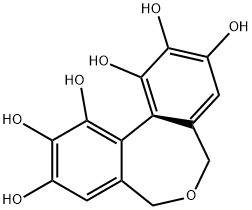 5,7-디히드로-1,2,3,9,10,11-헥사히드록시디벤즈(c,e)옥세핀 구조식 이미지