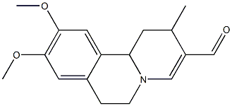 (1R-CIS)-9,10-DIMETHOXY-2-METHYL-1,6,7,11B-TETRAHYDRO-2H-BENZOQUINOLIZINE-3-CARBOXALDEHYDE Structure