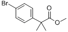 METHYL 2-(4-BROMOPHENYL)-2,2-DIMETHYLACETATE Structure