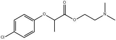 2-(p-Chlorophenoxy)propionic acid 2-(dimethylamino)ethyl ester Structure