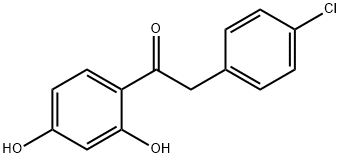 2-(4-Chlorophenyl)-1-(2,4-dihydroxyphenyl)ethanone Structure