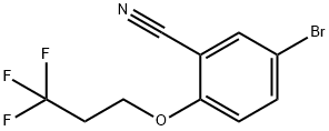 5-Bromo-2-(3,3,3-trifluoropropyloxyl)benzonitrile Structure