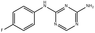 N-(4-FLUORO-PHENYL)-[1,3,5]TRIAZINE-2,4-DIAMINE Structure