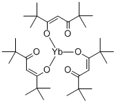 트리(2,2,6,6-테트라메틸-3,5-헵타네디오나토)이테르븀 구조식 이미지