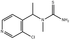 Thiourea,  N-[1-(3-chloro-4-pyridinyl)ethyl]-N-methyl- Structure