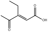 2-펜텐산,3-에틸-4-옥소-,(E)-(9CI) 구조식 이미지
