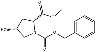 N-CBZ-CIS-4-HYDROXY-D-PROLINE METHYL ESTER Structure