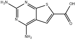 Thieno[2,3-d]pyrimidine-6-carboxylic acid, 2,4-diamino- (9CI) Structure