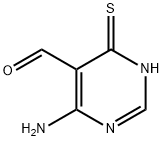 5-Pyrimidinecarboxaldehyde, 6-amino-1,4-dihydro-4-thioxo- (9CI) 구조식 이미지