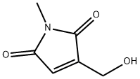 1H-Pyrrole-2,5-dione, 3-(hydroxymethyl)-1-methyl- (9CI) Structure