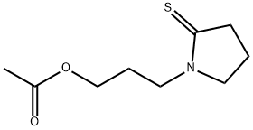 2-Pyrrolidinethione,  1-[3-(acetyloxy)propyl]- Structure