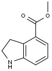 2,3-DIHYDRO-1H-INDOLE-4-CARBOXYLIC ACID METHYL ESTER HYDROCHLORIDE Structure