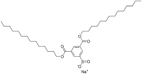 sodium 3,5-bis(tetradecyloxycarbonyl)benzenesulfinate Structure