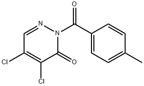 4,5-dichloro-2-(4-methylbenzoyl)pyridazin-3-one Structure