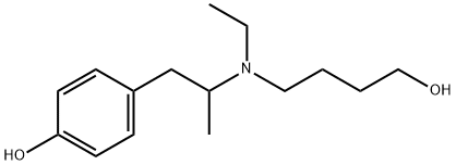 4-(2-(Ethyl(4-hydroxybutyl)amino)propyl)phenol Structure