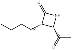 2-아제티디논,4-아세틸-3-부틸-,(3S-시스)-(9CI) 구조식 이미지