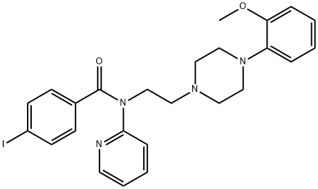 4-IODO-N-[2-[4-(METHOXYPHENYL)-1-PIPERAZINYL]ETHYL]-N-2-PYRIDINYL-BENZAMIDE HYDROCHLORIDE 구조식 이미지