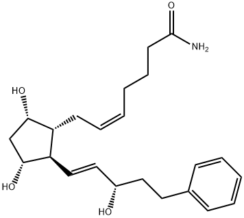 17-PHENYL TRINOR PROSTAGLANDIN F2ALPHA AMIDE Structure