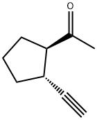 Ethanone,1-(2-ethynylcyclopentyl)-,trans- Structure