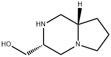 Pyrrolo[1,2-a]pyrazine-3-methanol, octahydro-, (3R-trans)- (9CI) Structure