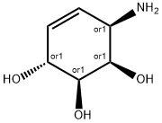 4-Cyclohexene-1,2,3-triol,6-amino-,(1alpha,2alpha,3beta,6alpha)-(9CI) 구조식 이미지