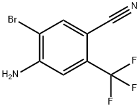 4-Amino-5-bromo-2-(trifluoromethyl)benzonitrile 구조식 이미지