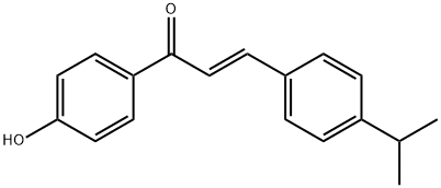 1-(4-Hydroxyphenyl)-3-(4-isopropylphenyl)prop-2-en-1-one Structure