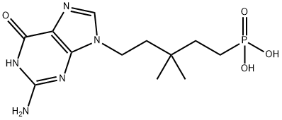 9-(3,3-dimethyl-5-phosphonopentyl)guanine Structure