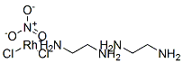 dichlorobis(ethylenediamine)rhodium nitrate Structure