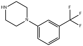 N-(3-Trifluoromethylphenyl)piperazine 구조식 이미지