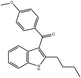 (2-BUTYL-1H-INDOL-3-YL)(4-METHOXYPHENYL)METHANONE Structure