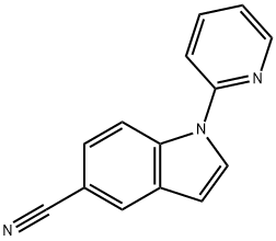 5-cyano-N-(2-pyridyl)indole Structure