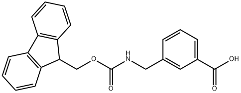 Fmoc-3-Aminomethylbenzoic acid 구조식 이미지