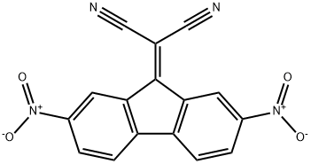 (2,7-dinitro-9H-fluoren-9-ylidene)malononitrile Structure