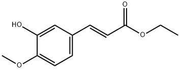 (E)-3-(3-히드록시-4-메톡시페닐)-2-프로판산에틸에스테르 구조식 이미지