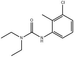 3-(3-Chloro-2-methylphenyl)-1,1-diethylurea Structure