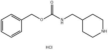 PIPERIDIN-4-YLMETHYL-CARBAMIC ACID BENZYL ESTER-HCL Structure