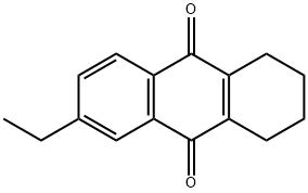 6-ethyl-1,2,3,4-tetrahydroanthraquinone 구조식 이미지