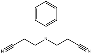 N,N-Bis(cyanoethyl)aniline 구조식 이미지