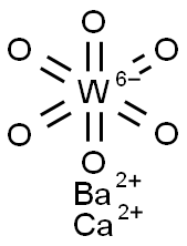 디바륨 칼슘 울프라메이트 ; 텅스테이트(Wo66), 바륨 칼슘(1:2:1) 구조식 이미지