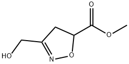 5-Isoxazolecarboxylic acid, 4,5-dihydro-3-(hydroxymethyl)-, methyl ester (9CI) Structure