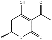 2H-Pyran-2-one, 3-acetyl-5,6-dihydro-4-hydroxy-6-methyl-, (R)- (9CI) Structure