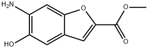 2-Benzofurancarboxylicacid,6-amino-5-hydroxy-,methylester(9CI) Structure