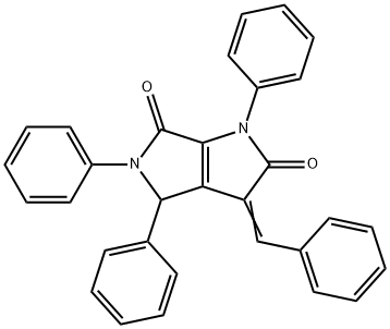 Pyrrolo(3,4-b)pyrrole-2,6(1H,3H)-dione, 4,5-dihydro-3-(phenylmethylene )-1,4,5-triphenyl- Structure