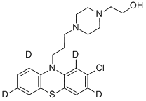 PERPHENAZINE-D4 (PHENOTHIAZINE-1,3,7,9-D4) 구조식 이미지